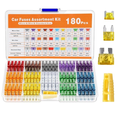 Kit 180 fusibili lama auto - ,