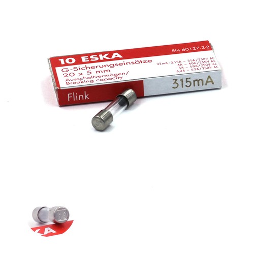 Fusibile vetro 5x20 veloce - -,