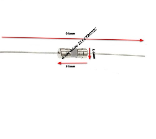 2pcs fusibles 3 6x10mm - 2pcs, 3.6x10mm